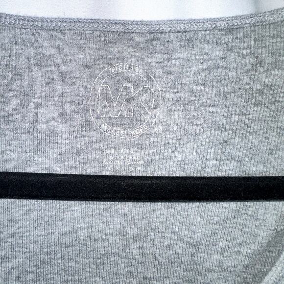 Michael Kors Womens Size Medium Silver Sequined Jersy Stretch Tank Top - Picture 3 of 6
